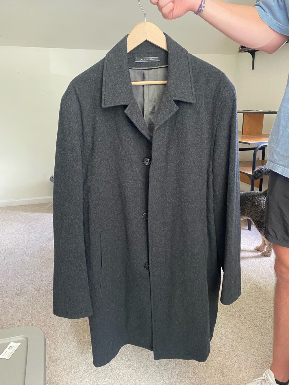 Andrisen Morton x Loro Piana Storm System Virgin Wool Coat Men's US 44
